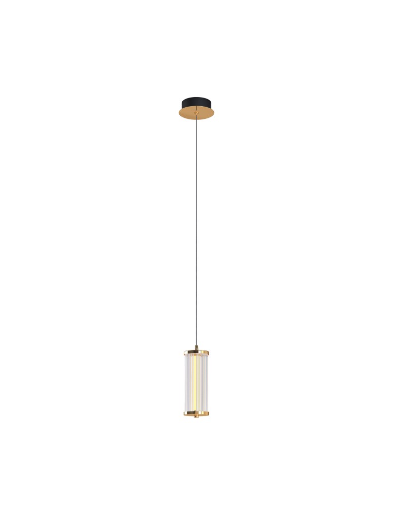 Single pendant lamps - Zuma Line CALLY GOLD MD3147-1A-3GT Pendant. - product kolory-swiatla.pl 5