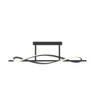 LED ceiling lamps - Zuma Line DOMENICO BLACK MX3544-1-3BT SUFFIT. - product 1