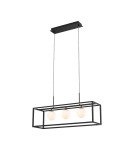 Pendant lamps over the island - Zuma Line PIRO BLACK MAT MD3115-3-3BT Pendant. - product 1