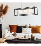 Pendant lamps over the island - Zuma Line PIRO BLACK MAT MD3115-3-3BT Pendant. - product 7