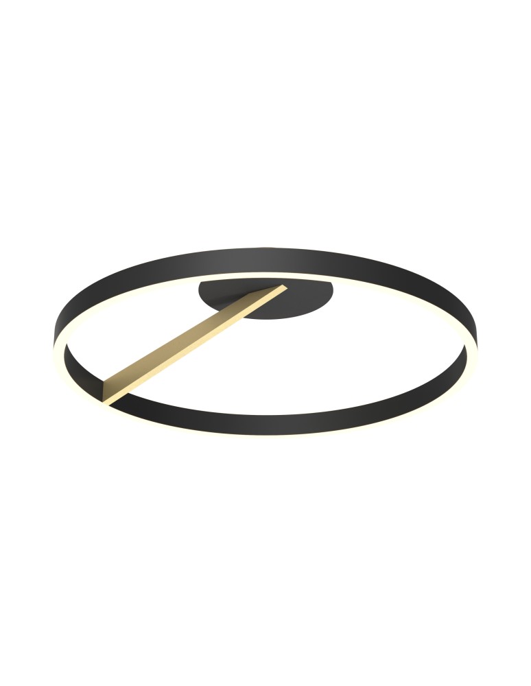 Ring ceiling lamps - Zuma Line MALU BLACK/GOLD MX3689-1L-3BGT SUFFIT. - product kolory-swiatla.pl 1