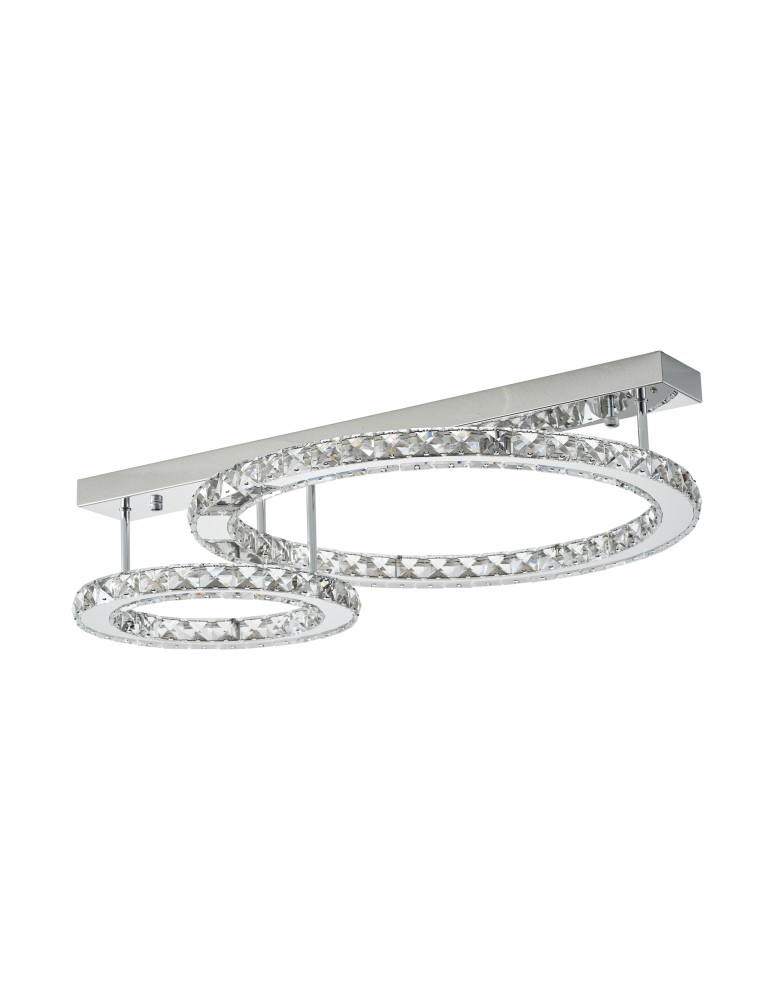 Ceiling lamps with crystals - Zuma Line GIRONA CHROM MX3713-2-3CT SUFFIT. - product kolory-swiatla.pl 1