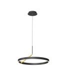 Pendant lamps circles - Zuma Line MALU BLACK/GOLD MD3689-1M-3BGT Pendant. - product 1