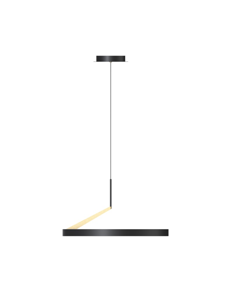 Pendant lamps circles - Zuma Line MALU BLACK/GOLD MD3689-1M-3BGT Pendant. - product kolory-swiatla.pl 3