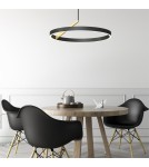 Pendant lamps circles - Zuma Line MALU BLACK/GOLD MD3689-1M-3BGT Pendant. - product 5