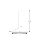 Pendant lamps circles - Zuma Line MALU BLACK/GOLD MD3689-1M-3BGT Pendant. - product 6