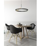 Pendant lamps circles - Zuma Line MALU BLACK/GOLD MD3689-1M-3BGT Pendant. - product 7