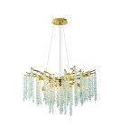 Glamour pendant lamps - Zuma Line DIJON GOLD MD3720-1-EGN Pendant. - product 1