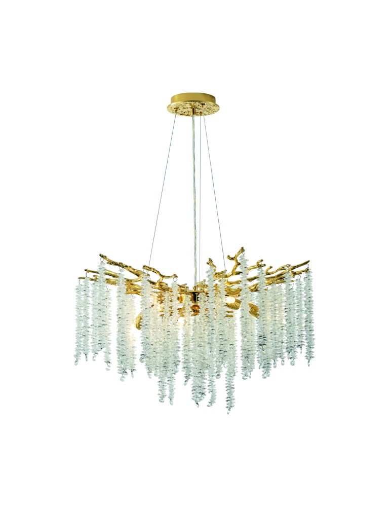 Glamour pendant lamps - Zuma Line DIJON GOLD MD3720-1-EGN Pendant. - product kolory-swiatla.pl 1
