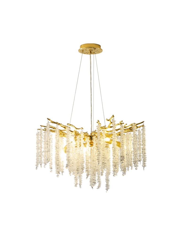 Glamour pendant lamps - Zuma Line DIJON GOLD MD3720-1-EGN Pendant. - product kolory-swiatla.pl 2