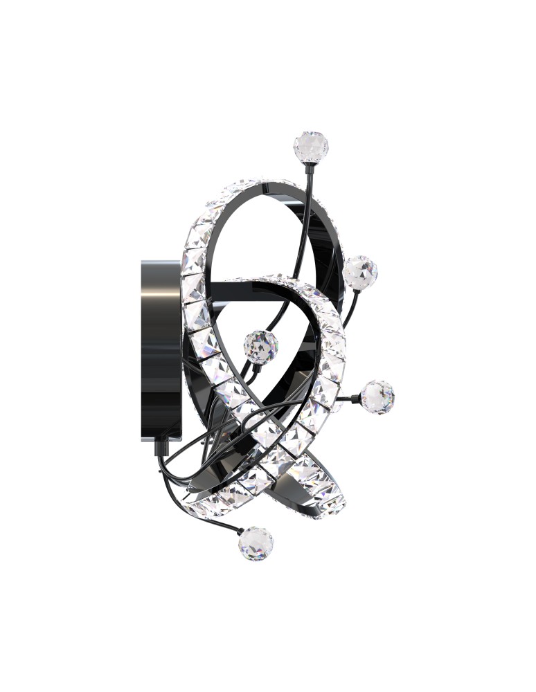 Glamour wall lamps - Zuma Line MAIA BLACK CHROME MB3481-1-3BCT SHINKIT. - product kolory-swiatla.pl 2