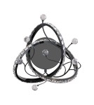Glamour wall lamps - Zuma Line MAIA BLACK CHROME MB3481-1-3BCT SHINKIT. - product 3