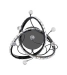 Glamour wall lamps - Zuma Line MAIA BLACK CHROME MB3481-1-3BCT SHINKIT. - product 4