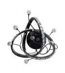 Glamour wall lamps - Zuma Line MAIA BLACK CHROME MB3481-1-3BCT SHINKIT. - product 5