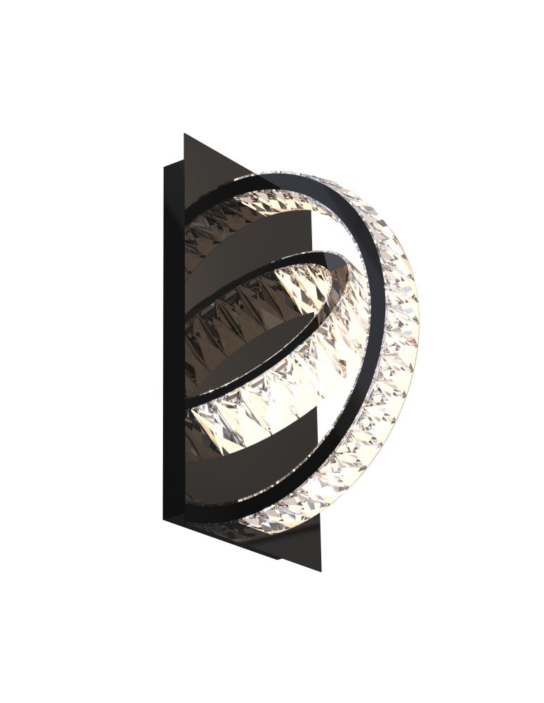 Glamour wall lamps - Zuma Line TULA BLACK CHROME MX3274-2-3BCT SHINKIT. - product kolory-swiatla.pl 1