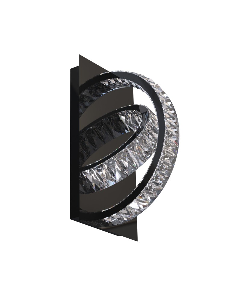 Glamour wall lamps - Zuma Line TULA BLACK CHROME MX3274-2-3BCT SHINKIT. - product kolory-swiatla.pl 2