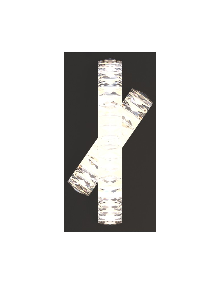 Glamour wall lamps - Zuma Line TULA BLACK CHROME MX3274-2-3BCT SHINKIT. - product kolory-swiatla.pl 3