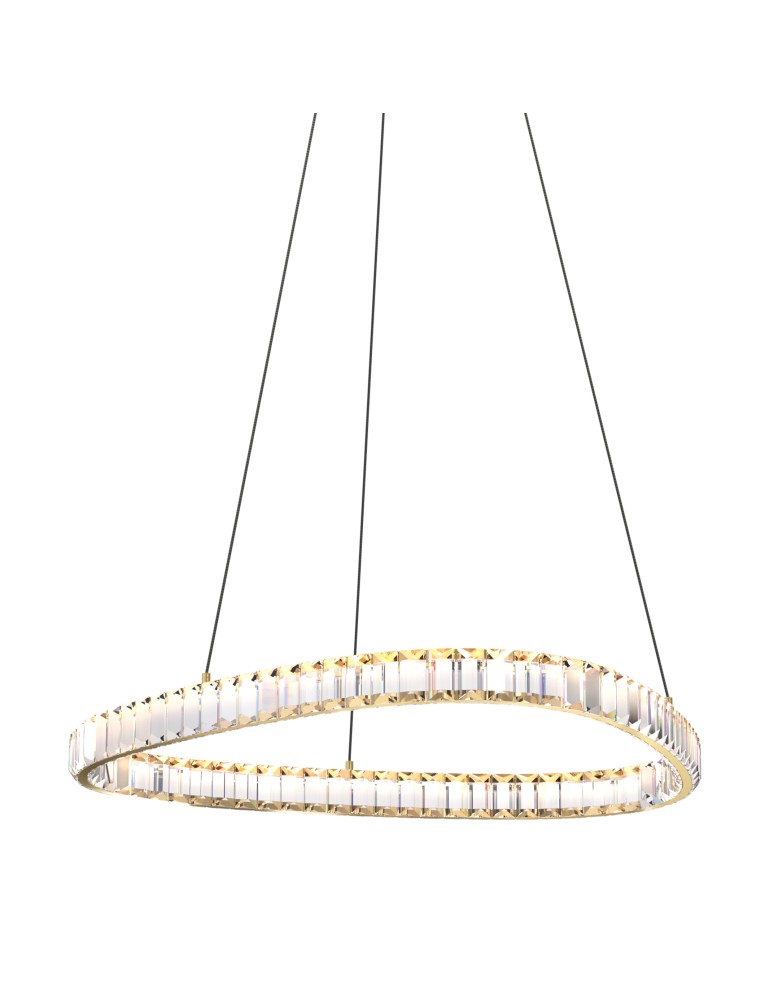 Glamour pendant lamps - Zuma Line ATHESA GOLD MD3169-1-3GT Pendant. - product kolory-swiatla.pl 2
