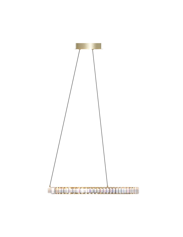 Glamour pendant lamps - Zuma Line ATHESA GOLD MD3169-1-3GT Pendant. - product kolory-swiatla.pl 3