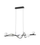 Pendant lamps over the island - Zuma Line NISYRO BLACK/GOLD MD3145-6-EBGN Pendant. - product 1