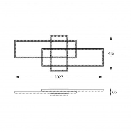 Zuma Line ERVI CZARNY MAT MX7907-3B-3BT SUFITOWA