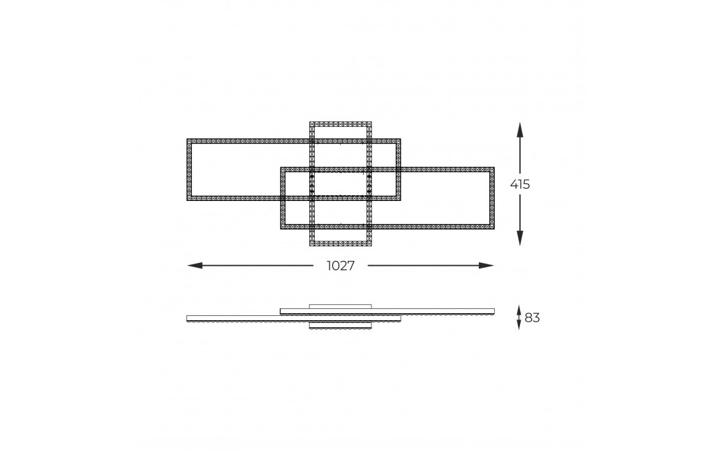 Zuma Line ERVI CZARNY MAT MX7907-3B-3BT SUFITOWA