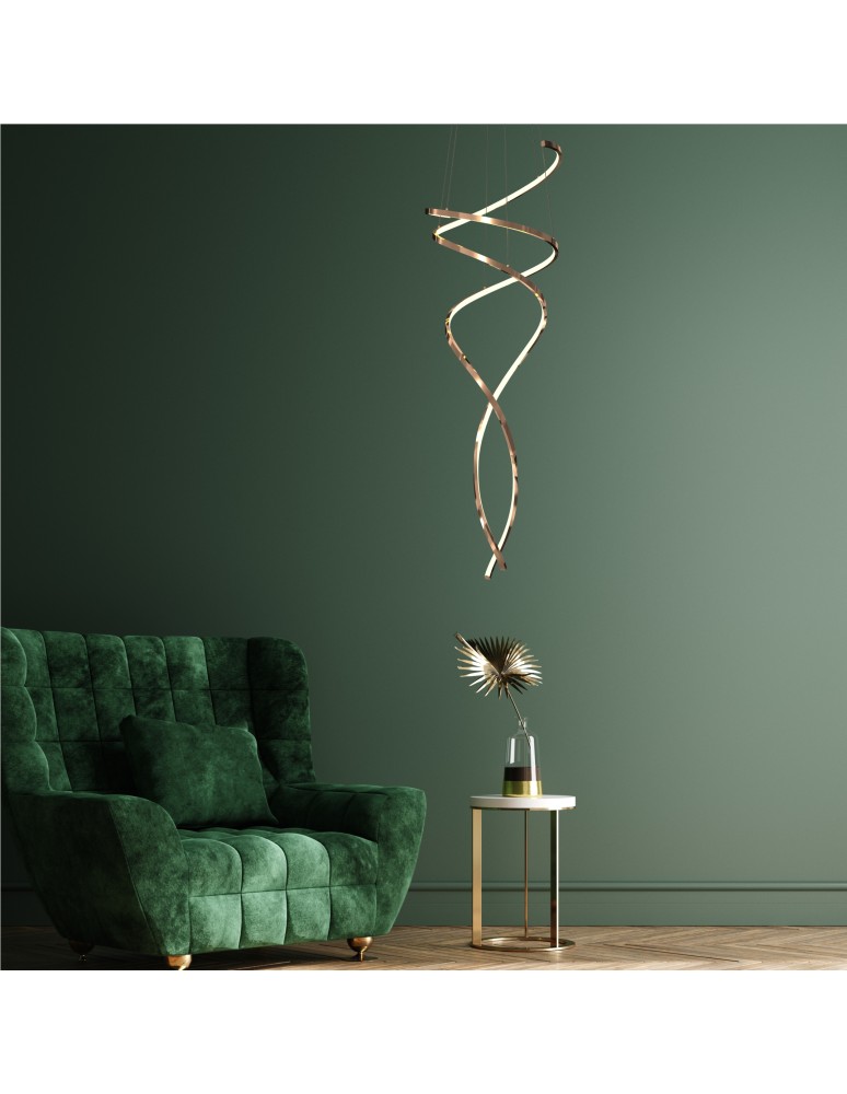 LED pendant lamps - Zuma Line COCO GOLD MD3127-2M-3GT Pendant. - product kolory-swiatla.pl 4