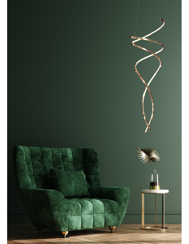 LED pendant lamps - Zuma Line COCO GOLD MD3127-2M-3GT Pendant. - product kolory-swiatla.pl 6