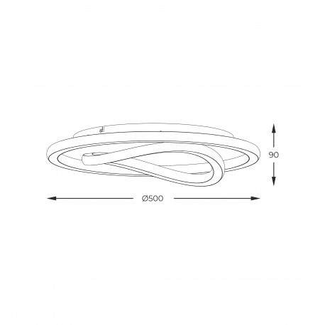 Zuma Line LENS ZŁOTY/CZARNY MX3889-1A-3BGT SUFITOWA