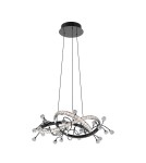Glamour pendant lamps - Zuma Line MAIA BLACK CHROME MD3481-1S-3BCT Pendant. - product 6