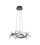 Glamour pendant lamps - Zuma Line MAIA BLACK CHROME MD3481-1S-3BCT Pendant. - product 7