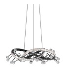 Glamour pendant lamps - Zuma Line MAIA BLACK CHROME MD3481-1S-3BCT Pendant. - product 8