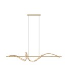 Glamour pendant lamps - Zuma Line ATHESA GOLD MD3170-1-3GT Pendant. - product 1