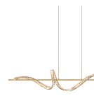 Glamour pendant lamps - Zuma Line ATHESA GOLD MD3170-1-3GT Pendant. - product 2