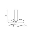 Glamour pendant lamps - Zuma Line ATHESA GOLD MD3170-1-3GT Pendant. - product 5