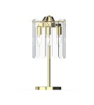 Glamour table lamps - Zuma Line NIRA GOLDEN/ TRANSLARGE GLASS MT3523-3S-EGN TABLE TOWER - product 2