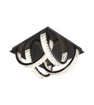 Ceiling lamps with crystals - Zuma Line TULA BLACK CHROME MX3274-4-3BCT SUSPENSION SURFACE. - product 1