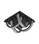 Ceiling lamps with crystals - Zuma Line TULA BLACK CHROME MX3274-4-3BCT SUSPENSION SURFACE. - product 2