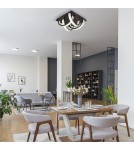 Ceiling lamps with crystals - Zuma Line TULA BLACK CHROME MX3274-4-3BCT SUSPENSION SURFACE. - product 4