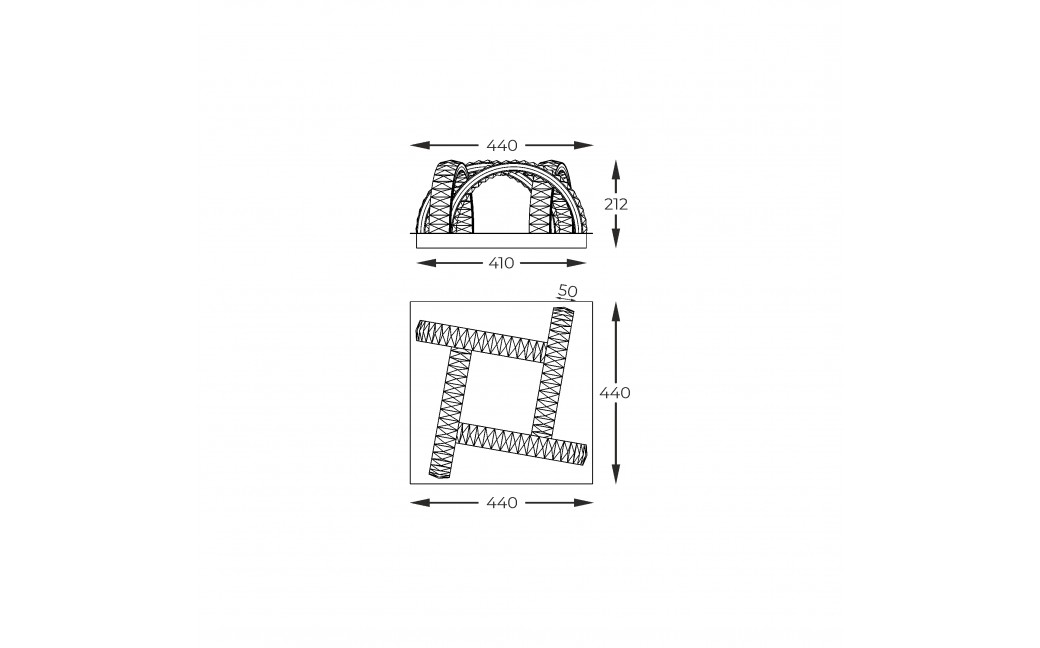 Zuma Line TULA CZARNY CHROM MX3274-4-3BCT SUFITOWA