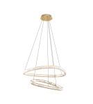 Glamour pendant lamps - Zuma Line ATHESA GOLD MD3169-2-3GT Pendant. - product 1
