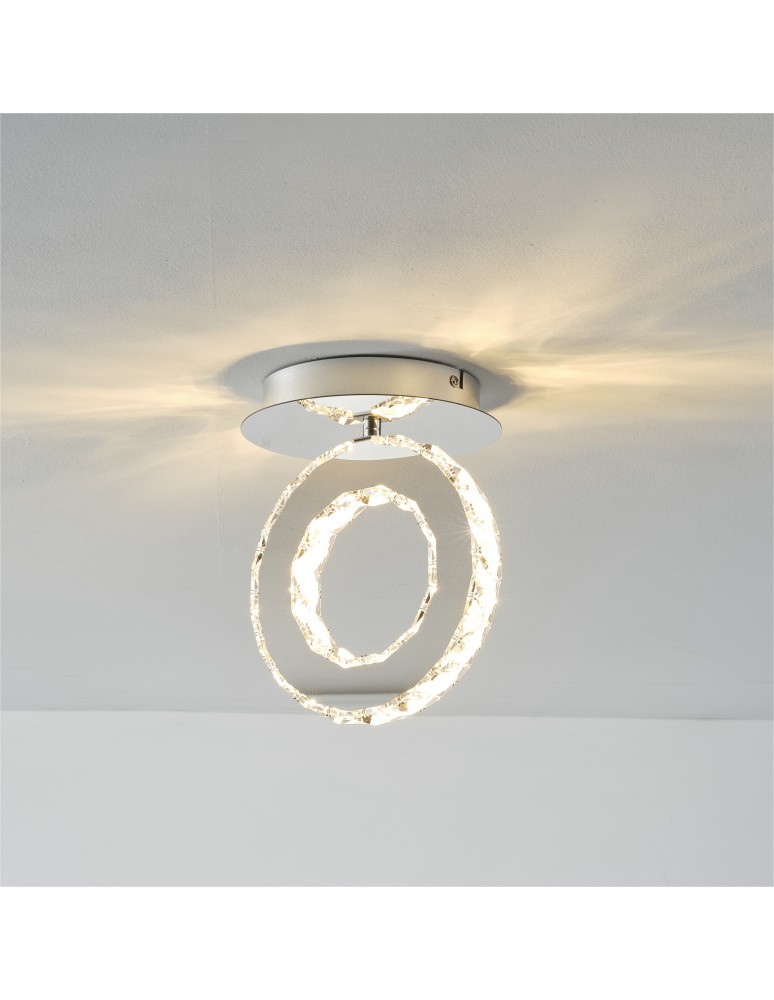 Ceiling lamps with crystals - Zuma Line GIRONA CHROM MX3713-1-3CT SUFFOLTAGE. - product kolory-swiatla.pl 6
