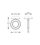 Ceiling lamps with crystals - Zuma Line GIRONA CHROM MX3713-1-3CT SUFFOLTAGE. - product 7