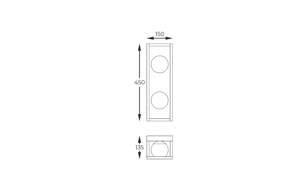 Zuma Line PIRO CZARNY MAT MB3115-2-3BT KINKIET