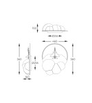 Children's ceiling lamps - Zuma Line FOCUS WHITE MX4024-1-3WT SUFFIT. - product 3