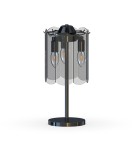 Glamour table lamps - Zuma Line NIRA BLACK CHROME/DYMIONE GLASS MT3523-3S-EBCN TABLE TOWER - product 2