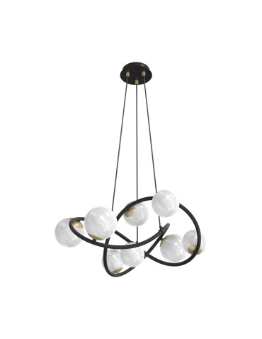 Zuma Line NISYRO BLACK/GOLD MAT MD4922-8-EBGN Pendant.