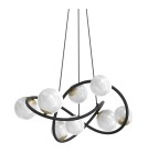 Pendant lamps spheres - Zuma Line NISYRO BLACK/GOLD MAT MD4922-8-EBGN Pendant. - product 2