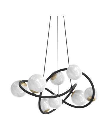 Zuma Line NISYRO BLACK/GOLD MAT MD4922-8-EBGN Pendant. - product 2