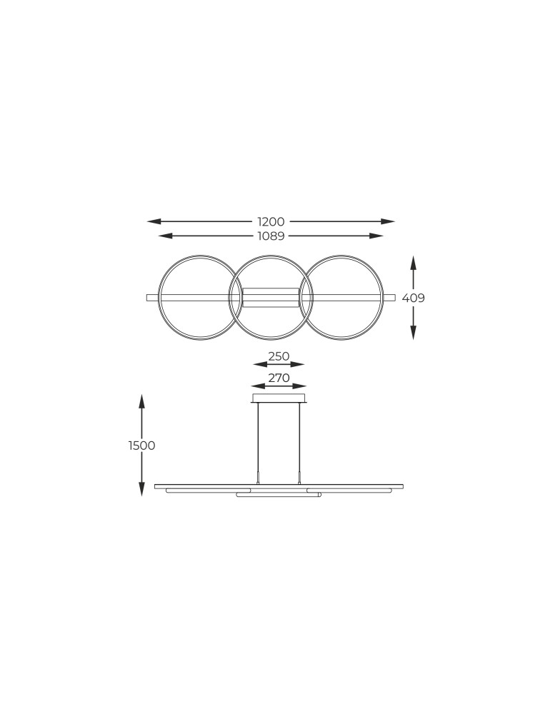 Pendant lamps over the island - Zuma Line ALMERIA BLACK/NATURAL WOOD MD3913-3-3BWLT Pendant. - product kolory-swiatla.pl 7